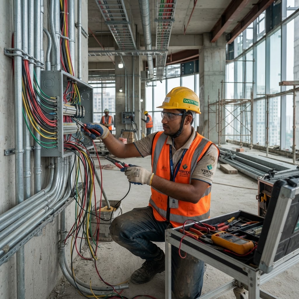 Electrical installation work by Yervaku team